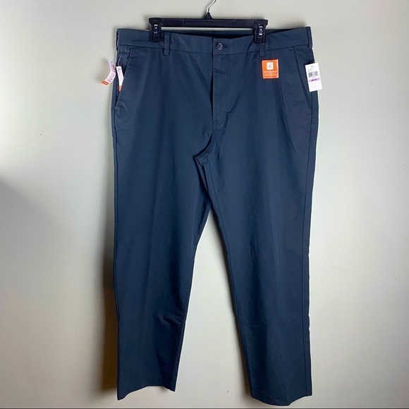 Van Heusen Other - Van Heusen: Traveler Non-Stop Stretch Straight Fit Chino Pants Black 38/30 (NWT)